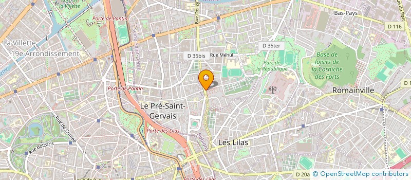 localisation de l'entreprise ANTI NUISIBLES 360  PANTIN