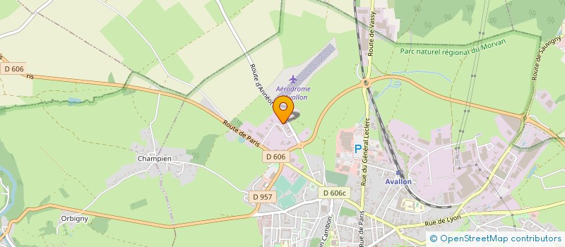 localisation de l'entreprise ANTI NUISIBLES ET HYGIENE GROUPE 89  AVALLON