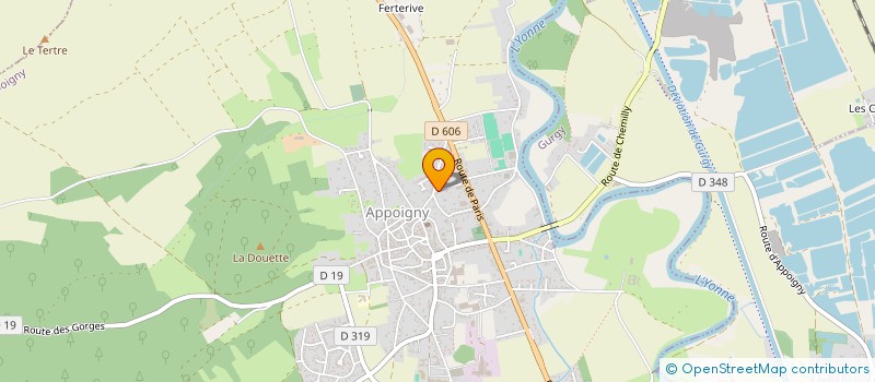 localisation de l'entreprise ANTI NUISIBLES SERVICES à APPOIGNY