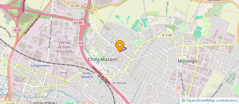 localisation de l'entreprise ANTIBE TRANSPORTS ET LOGISTIQUE à CHILLY-MAZARIN