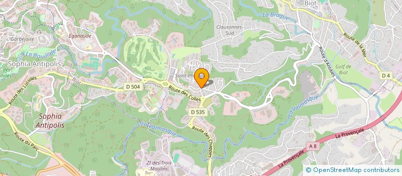 localisation de l'entreprise ANTIBES BASEBALL CLUB  BIOT