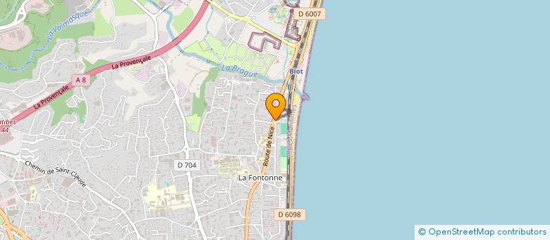 localisation de l'entreprise ANTIBES CYCLES à ANTIBES