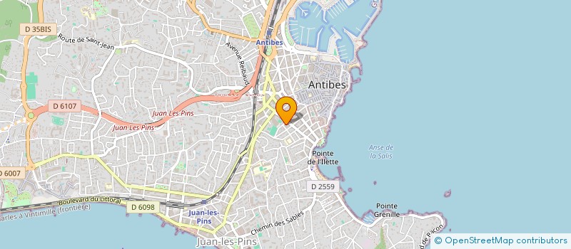 localisation de l'entreprise ANTIBES GAZ à ANTIBES