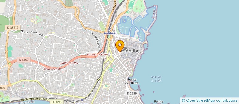 localisation de l'entreprise ANTIBES JUAN DEFENSE PROMOTION COMMERCE à ANTIBES