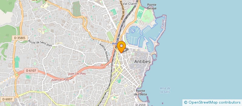 localisation de l'entreprise ANTIBES LOCATIONS à ANTIBES