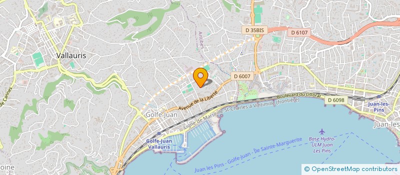 localisation de l'entreprise ANTIBES MEDITERRANEE IMMOBILIER  VALLAURIS