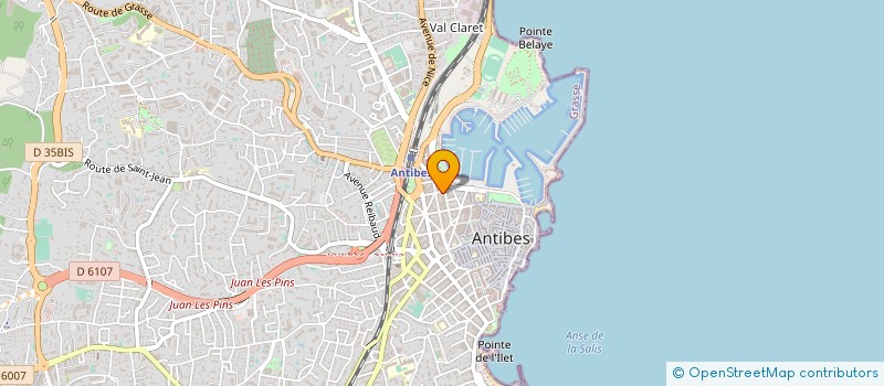 localisation de l'entreprise ANTIBES NAUTISME SUD NAUTISME à ANTIBES