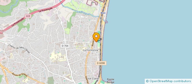 localisation de l'entreprise ANTIBES STAFF à ANTIBES