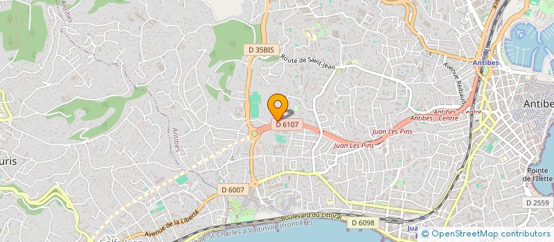 localisation de l'entreprise ANTIBIOTIC RUGBY LOISIR à ANTIBES