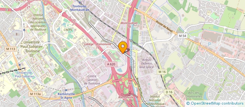 localisation de l'entreprise ANTIBODIES TECHNOLOLGIES ABTECH à TOULOUSE