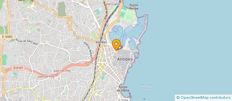 localisation de l'entreprise ANTIBOISE DE CONSTRUCTION ET RENOVATION à ANTIBES