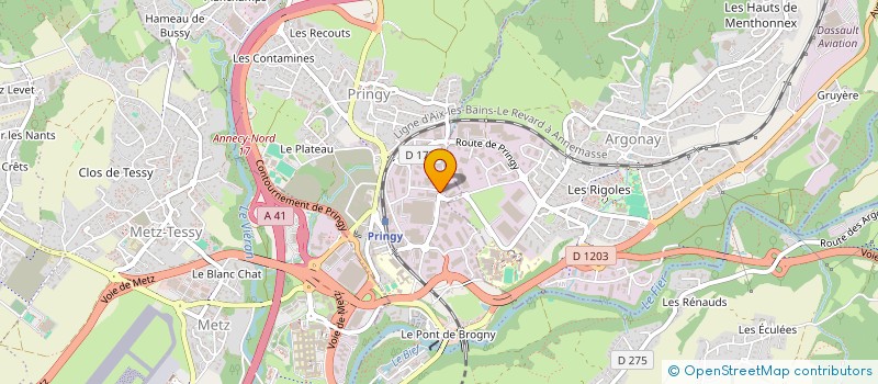localisation de l'entreprise ANTIC DESIGN GESTION ET SERVICES à ANNECY