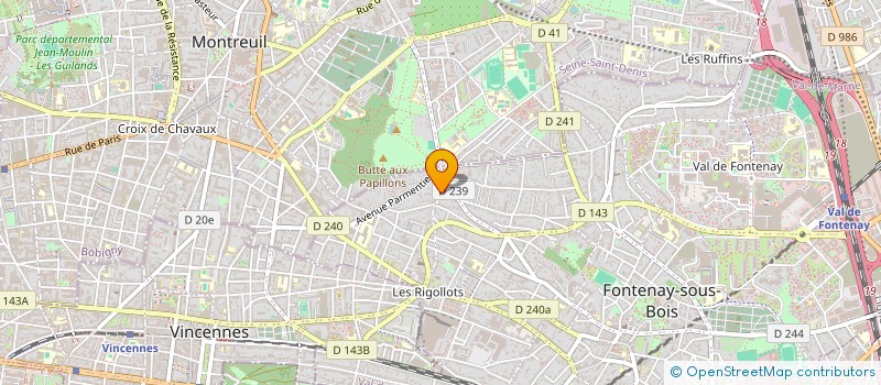 localisation de l'entreprise ANTICA PIZZICHERIA à FONTENAY-SOUS-BOIS