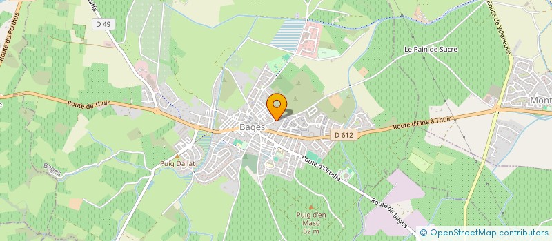 localisation de l'entreprise ANTICAL  BAGES