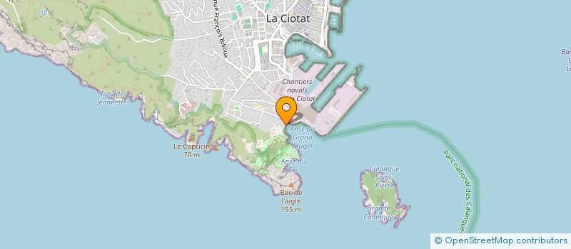 localisation de l'entreprise ANTICIP à LA CIOTAT