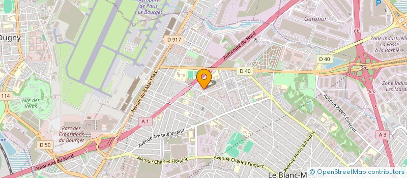 localisation de l'entreprise ANTICIP-ACTION à LE BLANC-MESNIL