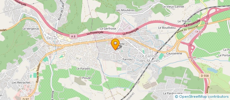 localisation de l'entreprise ANTICIPATION REGULATION TRAVAIL EMPLOI à LE CANNET-DES-MAURES