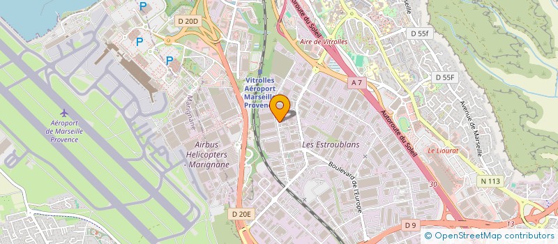 localisation de l'entreprise ANTICORROSION MERIDIONALE SCE (A.M.S) à VITROLLES