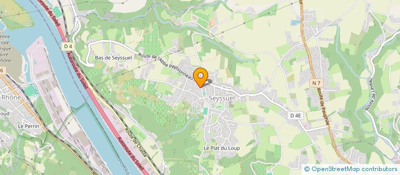 localisation de l'entreprise ANTID'HOT PRODUCTION  SEYSSUEL