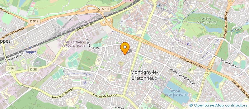 localisation de l'entreprise ANTIDOTE2K (A2K) à MONTIGNY-LE-BRETONNEUX