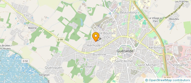 localisation de l'entreprise ANTIER CREATION à GUERANDE