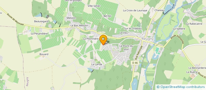 localisation de l'entreprise ANTIFONA  REUGNY