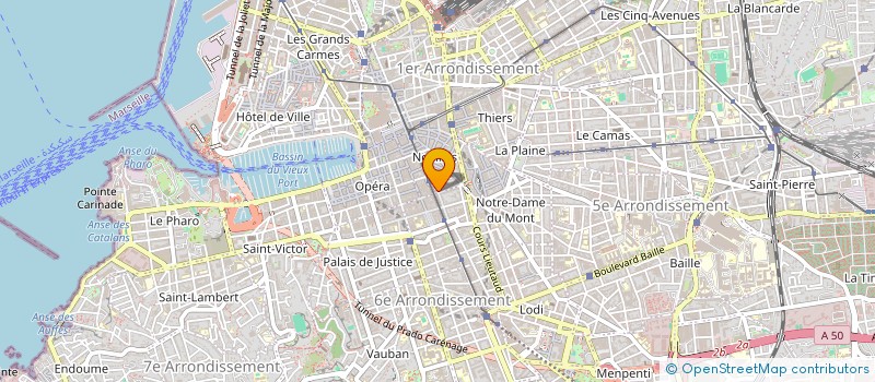 localisation de l'entreprise ANTIGASPI - INSTITUT ET RECHERCHE - AGIR à MARSEILLE
