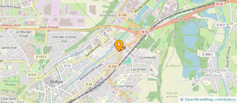 localisation de l'entreprise ANTIGASPI MARKET à DREUX