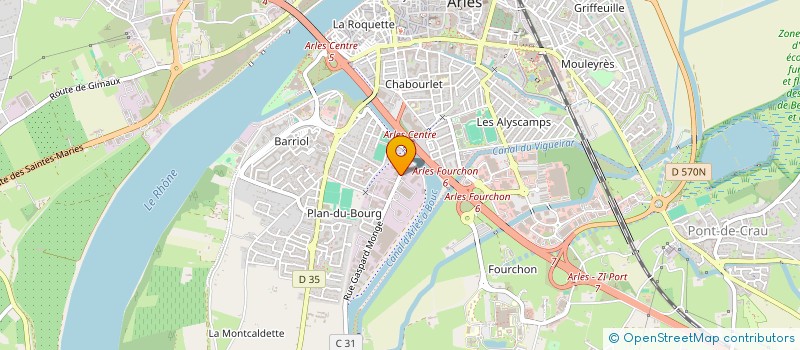 localisation de l'entreprise ANTIGNAC à ARLES