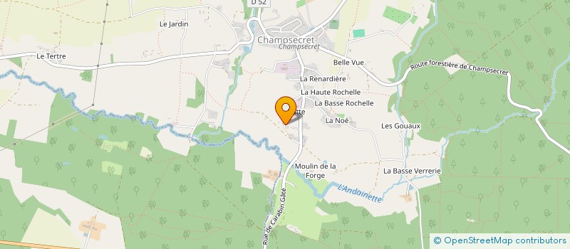 localisation de l'entreprise ANTIGNY - LE BLEVEC à CHAMPSECRET