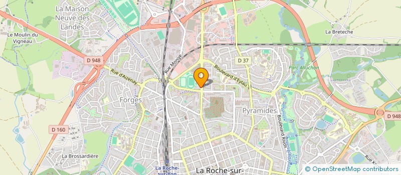 localisation de l'entreprise ANTIGONE à LA ROCHE-SUR-YON