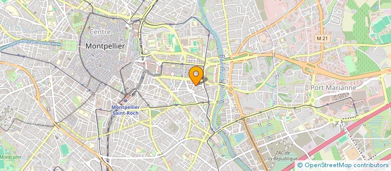 localisation de l'entreprise ANTIGONE OPHTALMOLOGIE à MONTPELLIER