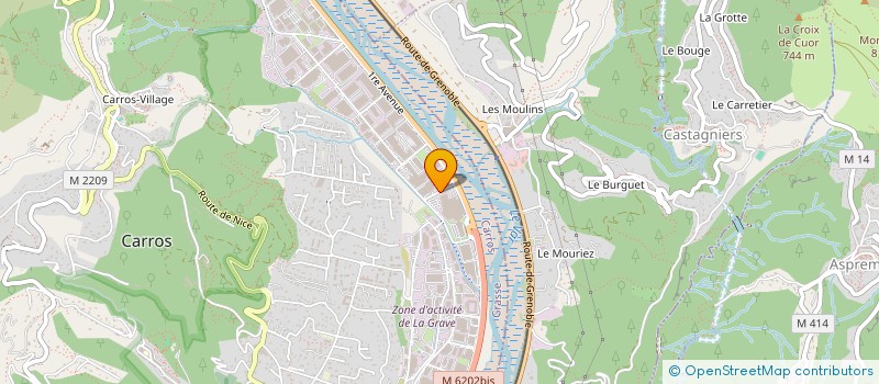 localisation de l'entreprise ANTIGUA à CARROS