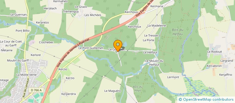 localisation de l'entreprise ANTILABE  ELVEN