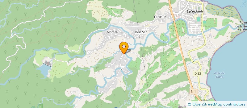 localisation de l'entreprise ANTILLAISE DE DISTRIBUTION  GOYAVE