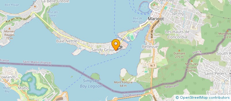 localisation de l'entreprise ANTILLES ELECTRICITE COURANT FAIBLE  SAINT MARTIN