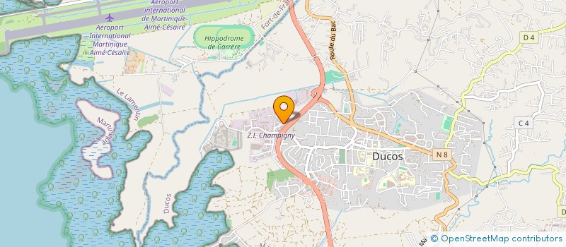 localisation de l'entreprise ANTILLES EQUIPEMENT BUREAUTIQUE  DUCOS