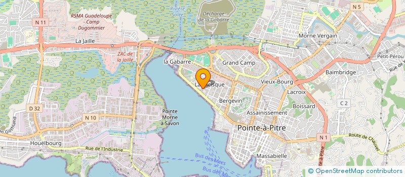 localisation de l'entreprise ANTILLES EXPERTISES  POINTE-A-PITRE