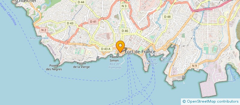 localisation de l'entreprise ANTILLES EXPERTS GEOMETRES TOPOGRAPHES à FORT-DE-FRANCE