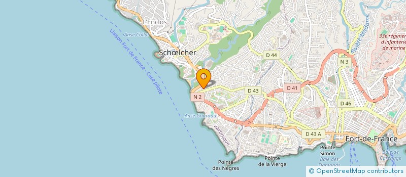 localisation de l'entreprise ANTILLES FIBRE OPTIQUE à SCHŒLCHER