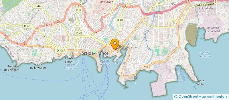 localisation de l'entreprise ANTILLES GESTION IMMOBLIERE à FORT-DE-FRANCE