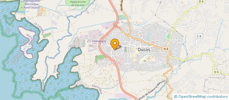 localisation de l'entreprise ANTILLES IMPACTS  DUCOS