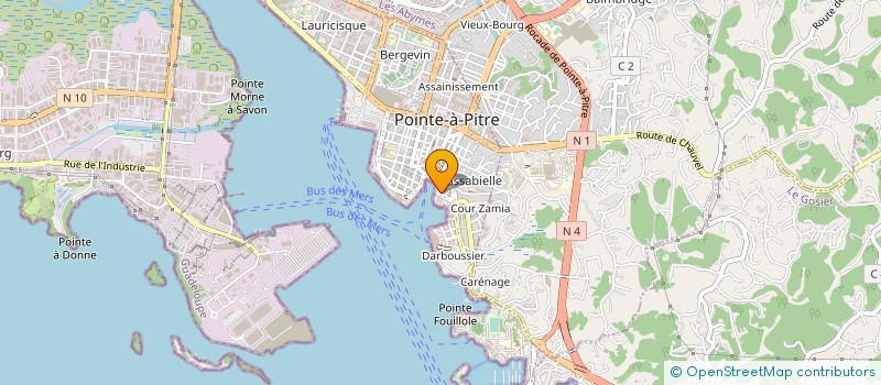 localisation de l'entreprise ANTILLES INVEST' à POINTE A PITRE