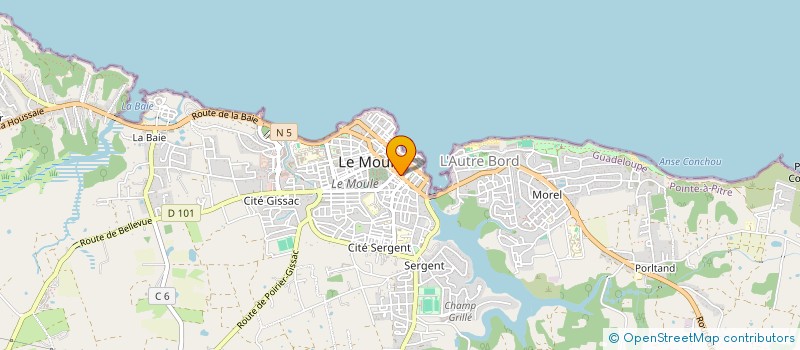 localisation de l'entreprise ANTILLES MEDICAL à LE MOULE
