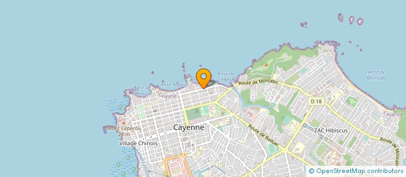 localisation de l'entreprise ANTILLES OPTIQUE DE PRECISION à CAYENNE