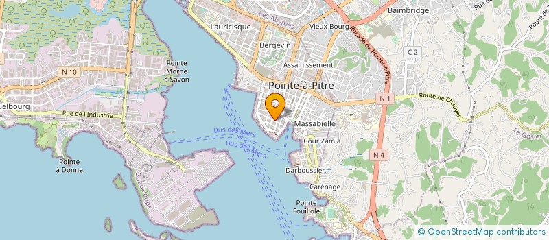 localisation de l'entreprise ANTILLES PREVOYANCE ENTRAIDE à POINTE-A-PITRE