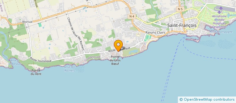 localisation de l'entreprise ANTILLES RESINES TECHNIQUES à SAINT-FRANCOIS