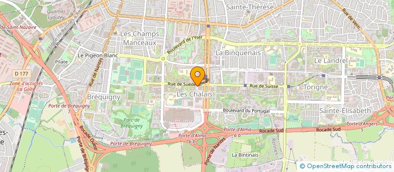 localisation de l'entreprise ANTILLES RESTAURATION à RENNES