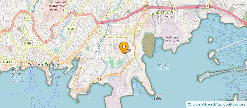 localisation de l'entreprise ANTILLES SECURITE HOSPITALIERE ASH  FORT-DE-FRANCE