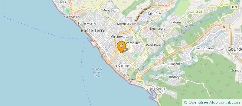 localisation de l'entreprise ANTILLES SERVICES INFORMATIQUES à BASSE-TERRE